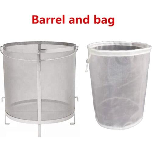 304 Stainless Steel Beer Wine House Filter Bag for Jelly Jams Homebrew Barrel Home Brew Filter Basket Strainer Barware Bar Tools
