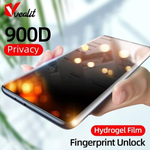 900D Full Cover Anti-spy Hydrogel Film for Xiaomi 10 Ultra Note 10 Lite Anti-Peep Privacy Screen Protector for Xiaomi 10 CC9 Pro