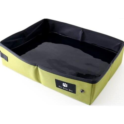 Cat Pet Litter Box Simple Folding Waterproof Outdoor Foldable Portable Travel Toilet For Puppy Cats Dogs Seat