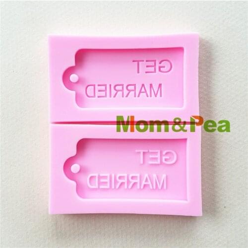 Mom&Pea 1131 Free Shipping Get Married Silicone mold Cake Decoration Fondant Cake 3D Mold Food Grade