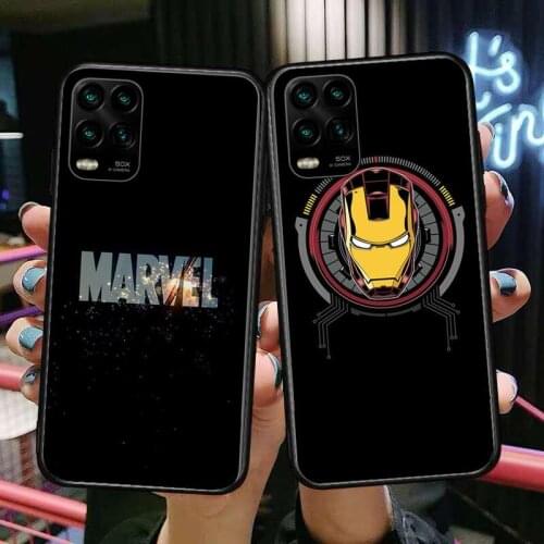Marvel Comics Phone Case For XiaoMi Redmi 11lite ultra 9 8A 7A 6 A Pro T 5G K40 Anime Black Cover Silicone Back Pret