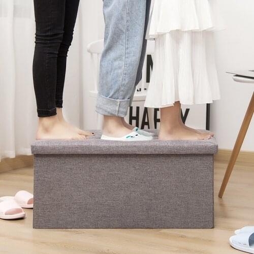 Multipurpose Storage Box Stool Innovative Sofa Stool Storage Footstool for Clothes Shoes Toys Snacks Magazines Home PI66