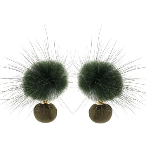 Fashion earrings for woman in drop korea style mink earrings jewelry in stud nice quality Earrings pendant earrings accessory