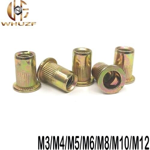 M3 M4 M5 M6 M8 M10 Hollow tube Rivet Set Zinc Plated Carbon Steel Rivets Threaded Rivet For Metal Plates Tubes Fasteners Tools