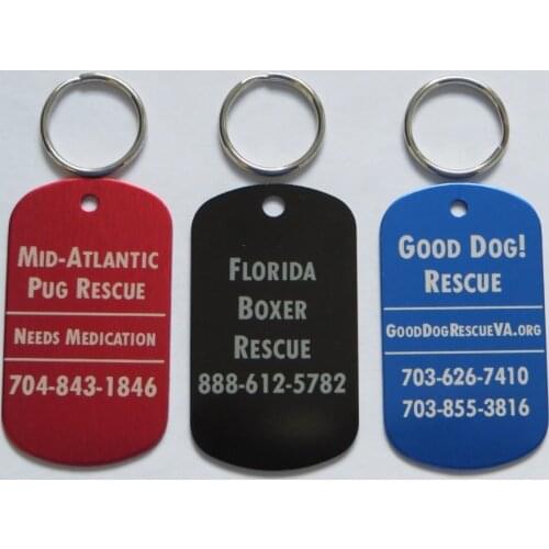Low price dog tags for pets hot sales personalized dog tags Pet Rescue Tags for Cats and Dogs cheap pet tags for dogs