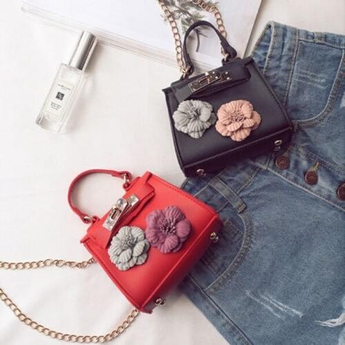 New Fashion Ladies Mini Floral Handbag Chain Messenger Crossbody Shoulder Bag Girls Flower Hot Handbags
