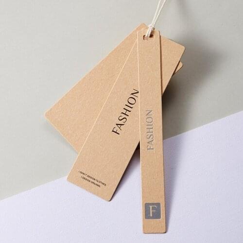 2021610 NEW Free design High Quality Paper Swing Tags With Strings Clothing Top Grade Hang Tag With Cord Clothes Price Lable