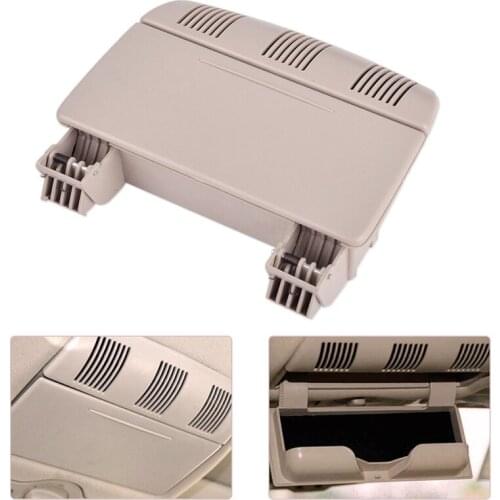 New Beige Sunglass Holder Glasses Box Auto Ceiling Case For SKoda Octavia/Fabia