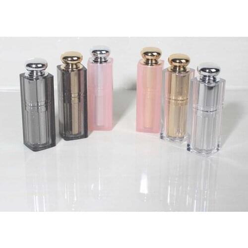 Empty 9mm Pink Clear Black Purple lipstick tube LIP BALM Tube sample Lipstick Containers 50pcs