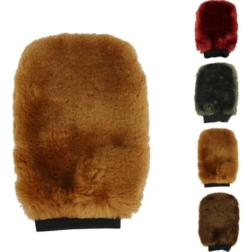 Mitt Soft Wool Wash Cleaning Glove For Car No Scratch Home Glass Window Kitchen Wool Wash Glove Cleaning Tools 1PC