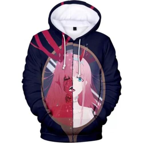 Hoodies 3D Sweatshirts DARLING in the FRANXX Anime Hoodie Men/women Casual Clothes Fashion Winter Warm Long Sleeve Hoodies