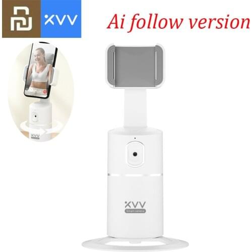 Xiaovv Smart Live PTZ Bracket AI Follow Version Face Follower 360° Rotation Mobile Phone Holder For Live Broadcast Cooking Sport