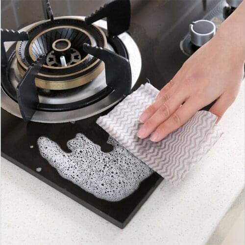 Absorbent Microfiber Kitchen Dish Cloth Efficient Cleaning Cloth Home Washing Dish Kitchen Cleaning towel Soft Kitchen Tool