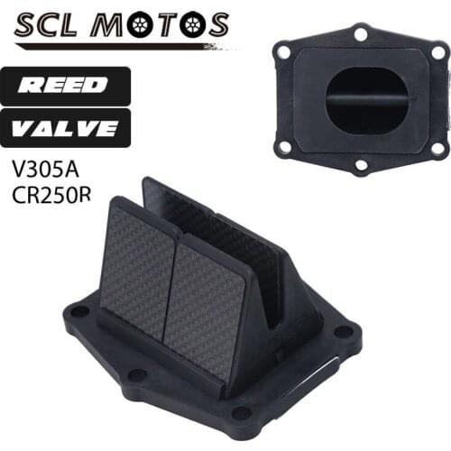 SCL MOTOS Carbon Fiber Intake Reed Valve For HOND CR250R Motorcycle Intake Reed Valve For VForce3 V305A
