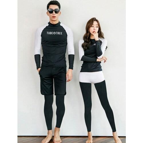 Womens Mens 4pcs set Basic Skins Long Sleeve Rash Guard Sun Suit Swimsuit Bathing Suits Surf Dive Shirt Leggings Activewears