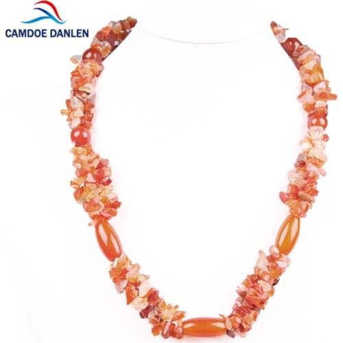 Four Design Stone White Crystal Gravel Trendy Sweater Pendant Maxi Necklace Long Rope Chain Fashion Women Jewelry Accessories