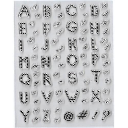 1pc Heart Letter Transparent Clear Silicone Stamp Seal DIY Scrapbook Rubber Stencil Embossing Diary Decor Office School Supplies