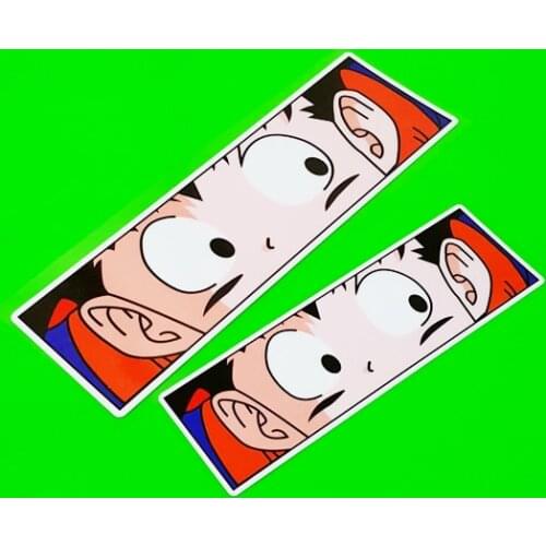 1PCS Car Styling Classic Anime Funny Peeping Eyes Cartoon Bicycle Helmet Decorate Stickers