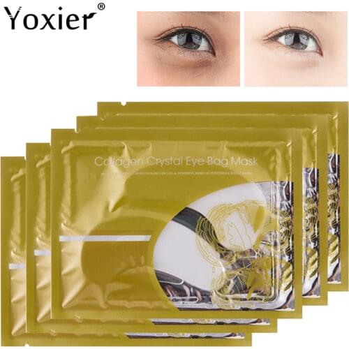 10Pcs=5Pairs Eye Mask Lifting Firming Brighten Dark Circles Repair Anti-Aging Anti-Wrinkle Anti-Drying Hyaluronic Acid Skin Care