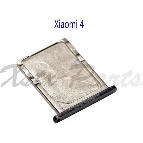 10PCS White/Black Original New SIM card Tray Holder Slot Socket reader Replacement for Xiaomi 4 M4 Mi4 cellphone