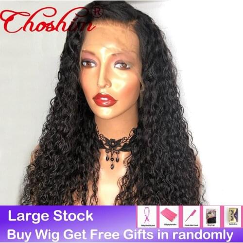 150% density Remy Curly Human Hair Wig 13x6 Brazilian Lace Front Human Hair Wigs For Black Women Free Shipping Choshim