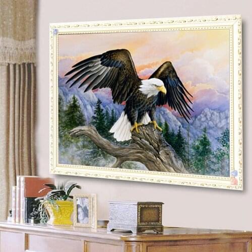 5d diy Diamond embroidery moonlight eagle Multi-picture Combination diamond painting Cross Stitch home decoration