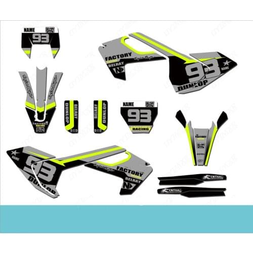 Free customized Numbers name Graphics stickers Decals For Husqvarna TC FC 2014 2015 150 250 300 350 400 450 TE FE 2014 2015 2016