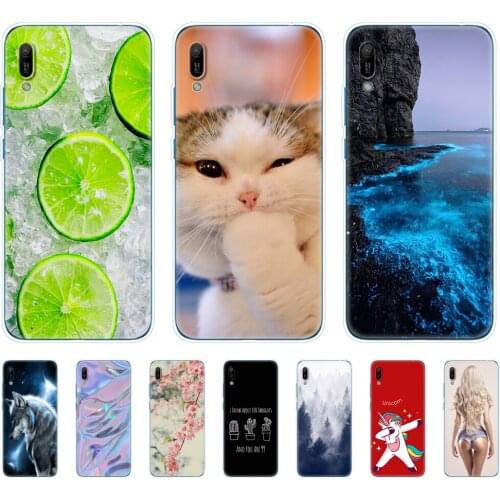 For Huawei Y6 pro 2019 case bumper Silicon TPU phone Cover on For Huawei Y6 2019 MRD-LX1 MRD-LX1F Y 6 pro Y6Prime coque fundas