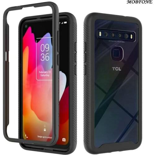 Rugged Armor Case For TCL 10L 10 L Fundas Shockproof Full Cover For TCL 10 5G UW protective Bumper For TCL Revvl4 Clear Cases