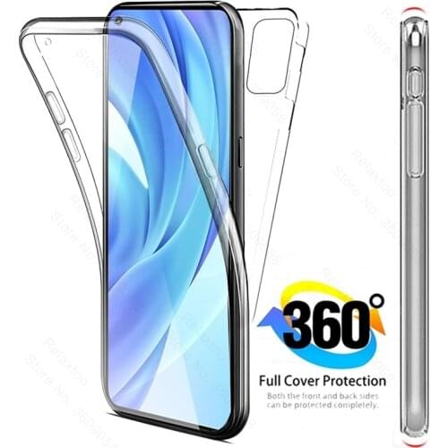360 Degrees Full Cover for Xiaomi Xiomi Xaomi Xiami Mi 11Lite My 11 Lite Light Case Crystal Clear Soft Silicone TPU Gel Cover