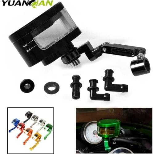 CNC Motorcycle Brake Fluid oil Reservoir Cup tank +support bracket for Honda CBR 600 F2 F3 F4 F4i CBR600RR CB1000R CB599 CB600