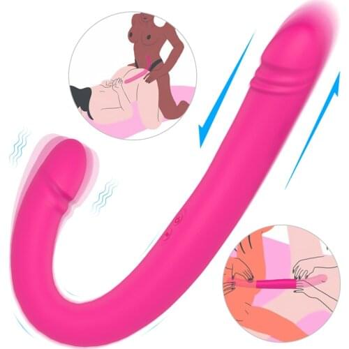 17.7 Inch Super Long Dildos And Vibrators Double Ended Penetration Women Lesbian Clitoris G spotstimulator Sex Toy For Couple