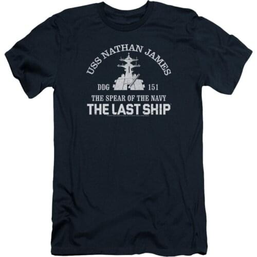 The Last Ship Apocalyptic Series USS Nathan James Adult Heather T-Shirt DDG151 Cotton Round Neck Short Sleeve T Shirt Size S-3XL