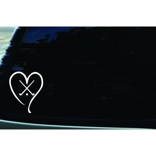 Field Hockey Love Stickers Vinyl Die Cut Decal car Window Laptop motorcycle sticker 12.5x10cm