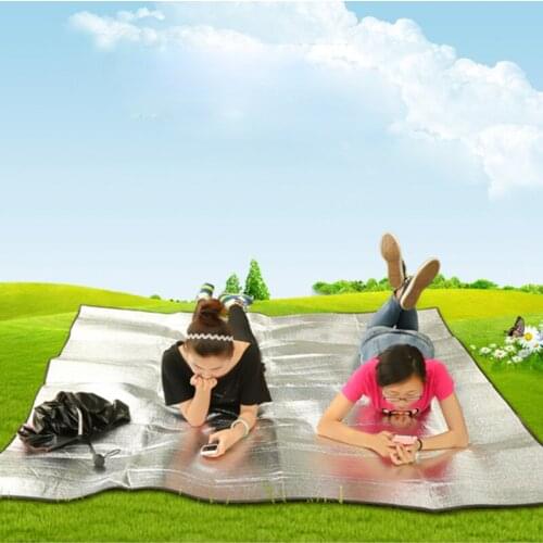 Damp-proof Picnic Mat Outdoor Portable Swimming Thickened Lawn Camping Cloth Pearl Cotton Aluminum Foil Material Insulation Rug