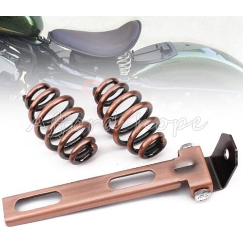 Brass Steel Swivel Bracket Sliding T-Bar 3.1" Solo Seat Spring Mounting Hardware For Harley Chopper Custom Softail Honda Bobber