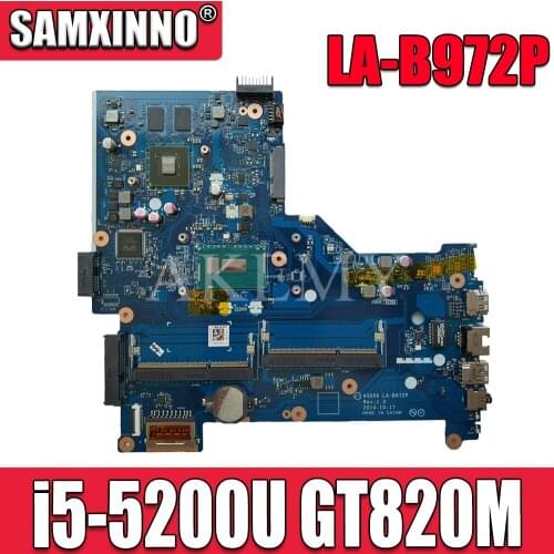 Laptop motherboard For HP Pavilion 15-R 250 G3 I5-5200U 82M Mainboard 797850-001 797850-601 LA-B972P SR23Y N15V-GM-S-A2