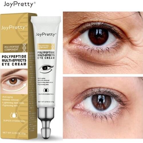 JoyPretty Anti-Aging Eye Cream Polypeptide Wrinkie Removal Lighten Dark Circles Remove Eye Bags Nourishing Eye Serum Skin Care
