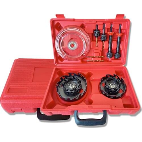 Woodworking Hole Opener Set Gypsum Board Ceiling Opening Tool Kit Circle Cutter With Dust Cover 75MM/95MM/150MM