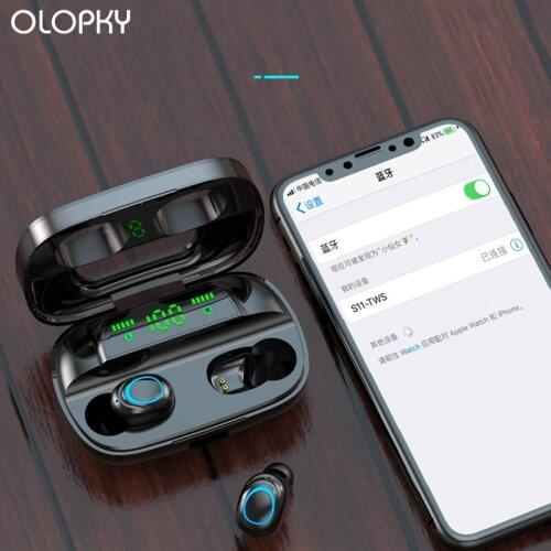 2020 TWS 5.0 Headphones 3500mAh Power Bank Bluetooth Wireless Earphones HIFI Touch In Ear Waterproof Sport Headset For All Phone