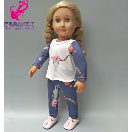 Doll Clothes for 43cm Doll Clothes Reindeer Pajamas Soft Doll Clothes for 18 Inch Girl Baby Doll Coat Wear Dropshipping