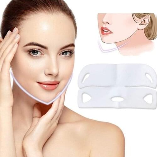 4D Double V Shaped Face Mask Lifting Slimming Thin Face Slim Mask Gel Mask Face Lift Tools Hanging Ear Women Face Mask Treatment