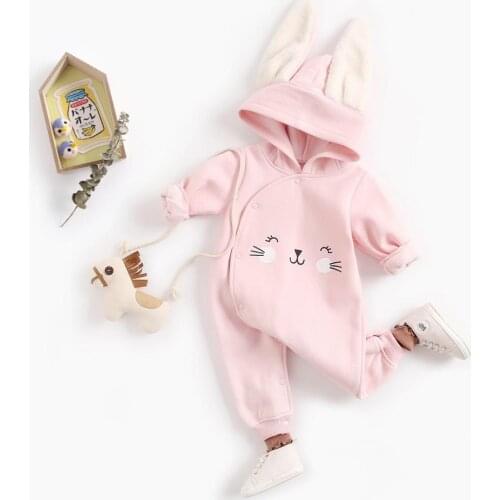 Sanlutoz Cartoon Baby Rompers Long Sleeve Newborn Baby Winter Clothing Cotton Fashion Baby Jumpsuits