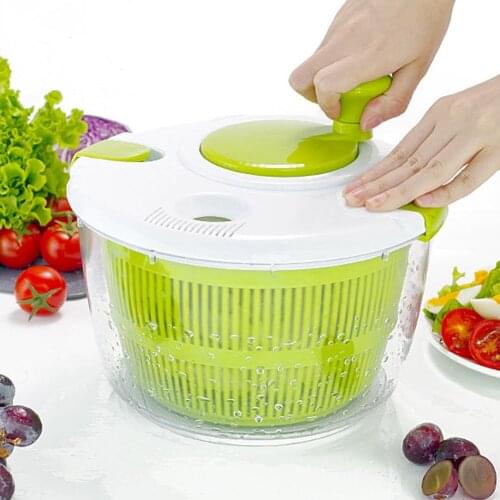 Vegetable Salad Spinner Large Dryer Bowls with Pouring Spout Kitchen Tool TB Sale
