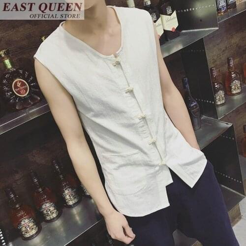 Traditional chinese shirt shang hai tang solid casual summer tops traditional chinses clothing men high quality shirts FF676 A