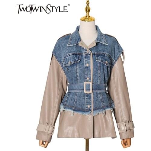 Женские куртки-ветровки TWOTWINSTYLE China At AliExpress