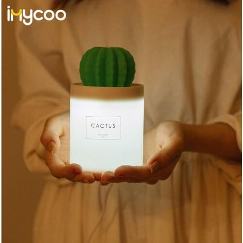 Cactus USB Led Light Ultrasonic Aroma Humidifier Essential Oil Diffuser Mist Maker for Home Car Aromatherapy Diffuser humidifier