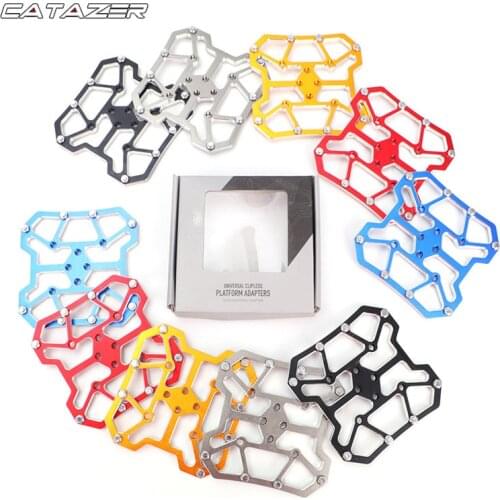 Universal Clipless to Platform Adapters Cleats Pedal for SPD Shimano Speedplay Bike Cycle Bicycle Pedal Platform Adapter