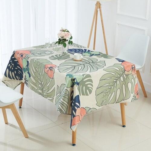 Toalha de mesa nappe decoracao para casa manteles table cover tablecloth Tropical banana leaf waterproof table cloth