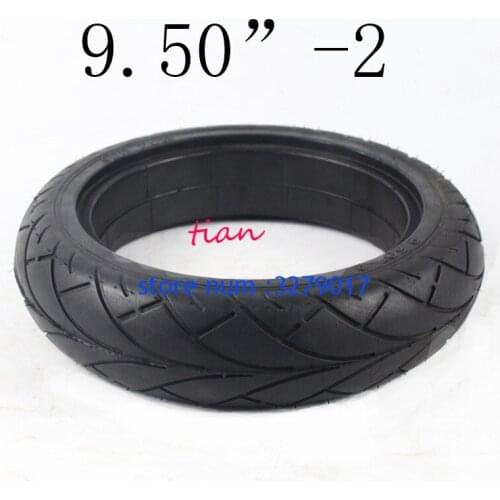 High Performance 9.50''-2 Solid Tire Rubber Tire for Gas Scooter Electric Scooter/ Electric Scooter Spare Airless Tire